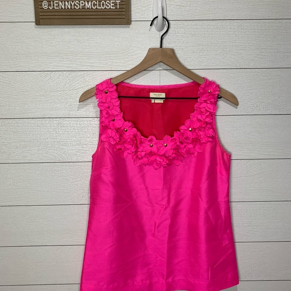 Kate Spade Pink Silk Tanks Size Small - Picture 5 of 15